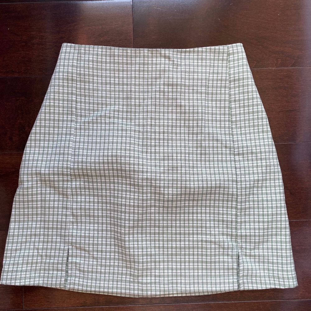 John Galt Plaid Cara Skirt